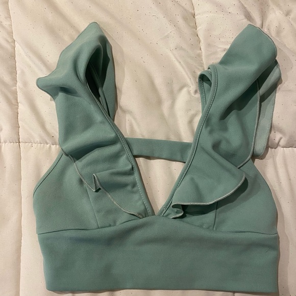 Teal crop top - Picture 3 of 4